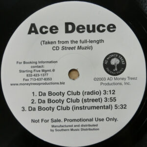 Ace Deuce - Da Booty Club / Low Ridin (12", Single, Promo)