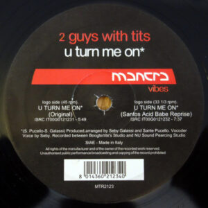 2 Guys With Tits - U Turn Me On (12")