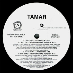 Tamar - Just Cuz (12", Promo)