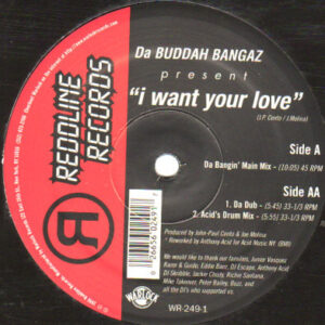 Da Buddah Bangaz - I Want Your Love (12")