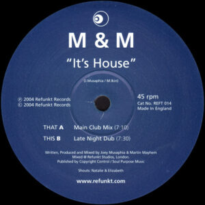 Musaphia & Mayhem - It's House (12")