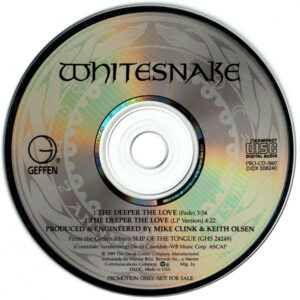 Whitesnake - The Deeper The Love (CD, Single, Promo)