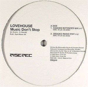 Lovehouse - Music Don't Stop (12")