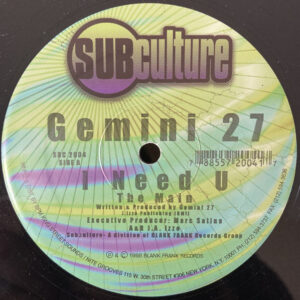 Gemini 27 - I Need U (12")