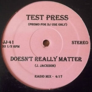 Janet Jackson - Doesn't Really Matter (12", Promo, TP)