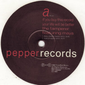 The Tamperer Featuring Maya - If You Buy This Record Your Life Will Be Better (12")
