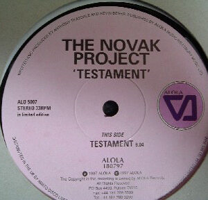 The Novak Project - Testament (12", S/Sided, Ltd)