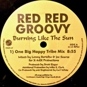 Red Red Groovy - Burning Like The Sun (12", Promo)