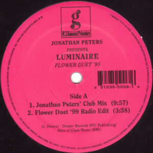 Jonathan Peters Presents Luminaire - Flower Duet '99 (12")