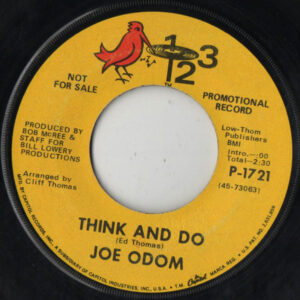 Joe Odom - Think And Do / Let Me Go Gradually (7", Promo)