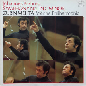 Johannes Brahms, Zubin Mehta, Wiener Philharmoniker - Symphony No. 1 In C Minor (LP)
