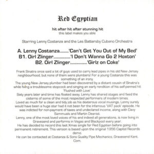 Lenny Costanza & The Les Battersby Cubano Orchestra - Can't Get You Out Of My Bed (7", W/Lbl)
