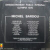 Michel Sardou - Olympia 75 (LP, Album) - 画像 (2)