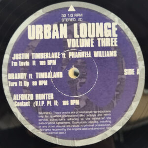 Various - Urban Lounge Volume Three (12", Promo)