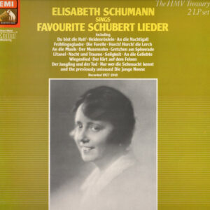 Elisabeth Schumann Sings Franz Schubert - Elisabeth Schumann Sings Favourite Schubert Lieder (2xLP, Comp, Mono)