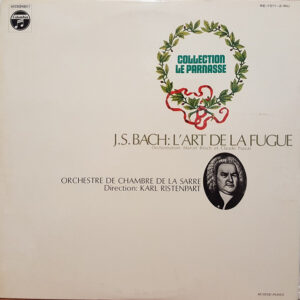 Johann Sebastian Bach, Kammerorchester Des Saarländischen Rundfunks, Saarbrücken, Karl Ristenpart - L'Art De La Fugue (2xLP)