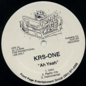 KRS-One - Ah Yeah (12", Promo)