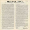 The Lester Young-Teddy Wilson Quartet - Pres And Teddy (LP, Album, Mono) - 画像 (3)