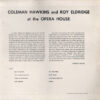 Coleman Hawkins And Roy Eldridge - At The Opera House (LP, Album, RE) - 画像 (2)