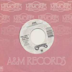 Carpenters - Sing / Yesterday Once More (7", Car)