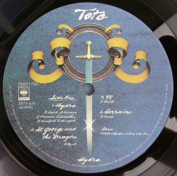 Toto - Hydra (LP, Album, Gat) - 画像 (2)