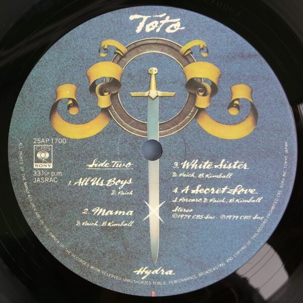 Toto - Hydra (LP, Album, Gat) - 画像 (3)