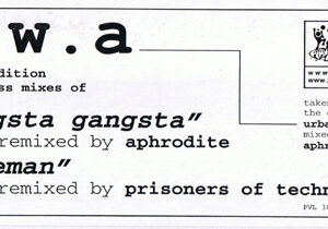 N.W.A. - Gangsta Gangsta / Dopeman (Drum & Bass Mixes) (12", Ltd)
