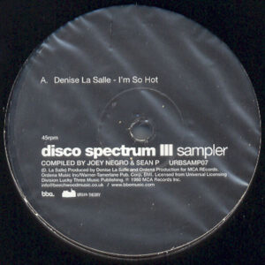 Denise LaSalle / Mandré - Disco Spectrum III (Sampler) (12", Smplr)
