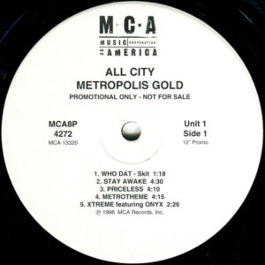 All City - Metropolis Gold (2xLP, Album, Promo)