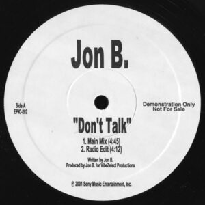 Jon B.* - Don't Talk (12", Promo)