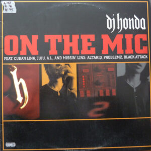 DJ Honda - On The Mic (12", Single, Promo)