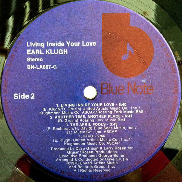 Earl Klugh - Living Inside Your Love (LP, Album, Ter) - 画像 (4)