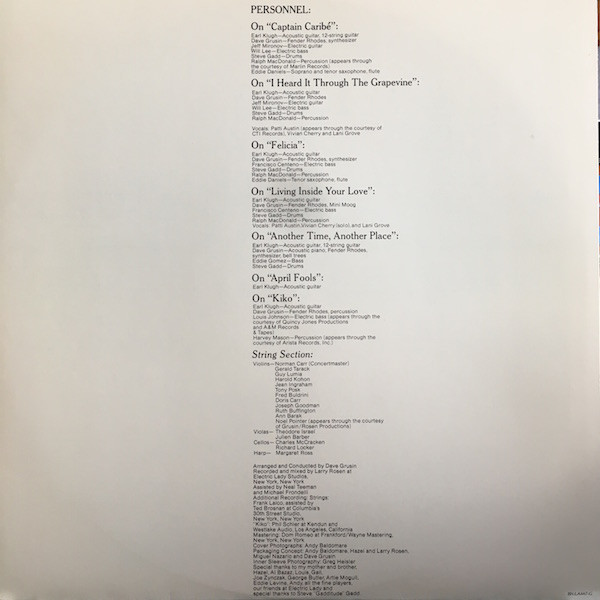 Earl Klugh - Living Inside Your Love (LP, Album, Ter) - 画像 (5)