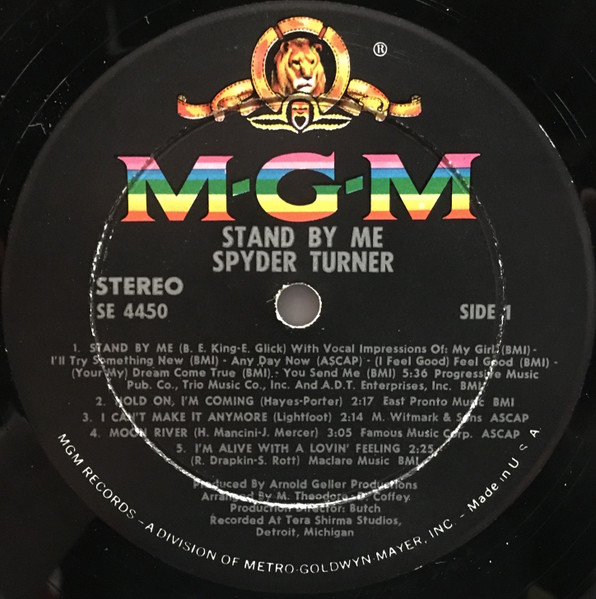 Spyder Turner - Stand By Me (LP, Album) - 画像 (3)