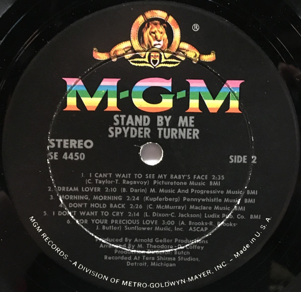 Spyder Turner - Stand By Me (LP, Album) - 画像 (4)