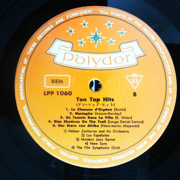 Various - 10 Top Hits (10", Album, Smplr) - 画像 (4)