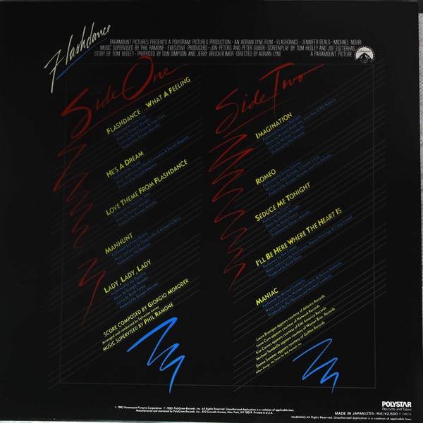 Various - Flashdance (Original Soundtrack From The Motion Picture) (LP, Album, Gre) - 画像 (2)