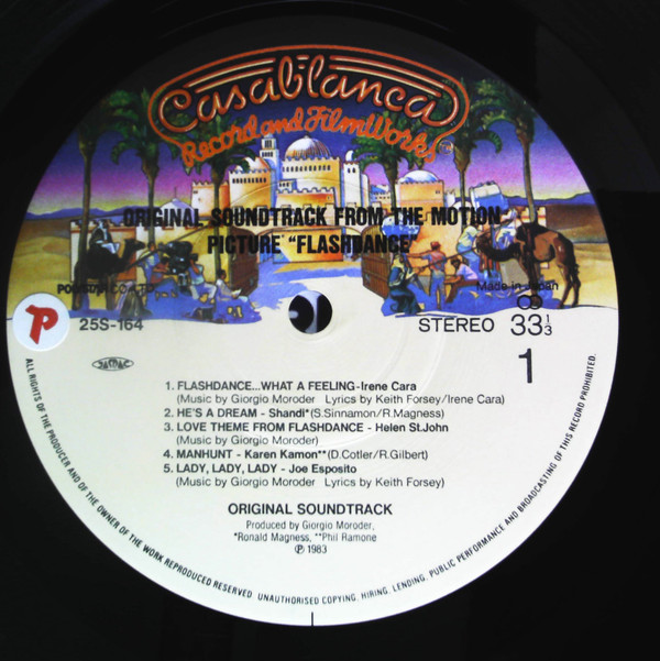 Various - Flashdance (Original Soundtrack From The Motion Picture) (LP, Album, Gre) - 画像 (3)
