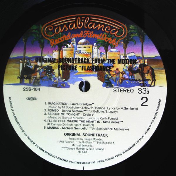 Various - Flashdance (Original Soundtrack From The Motion Picture) (LP, Album, Gre) - 画像 (4)