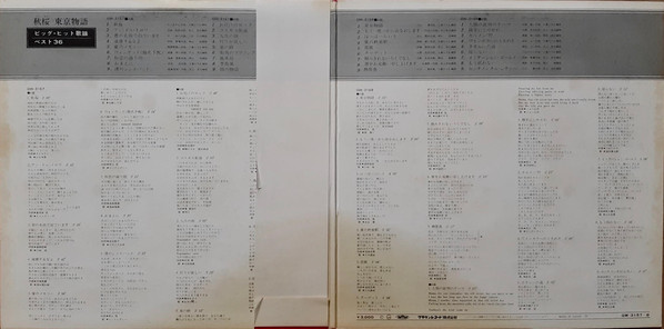クラウン・オーケストラ - 秋桜・東京物語 (ビッグ・ヒット歌謡ベスト36) (2xLP, Album) - 画像 (3)
