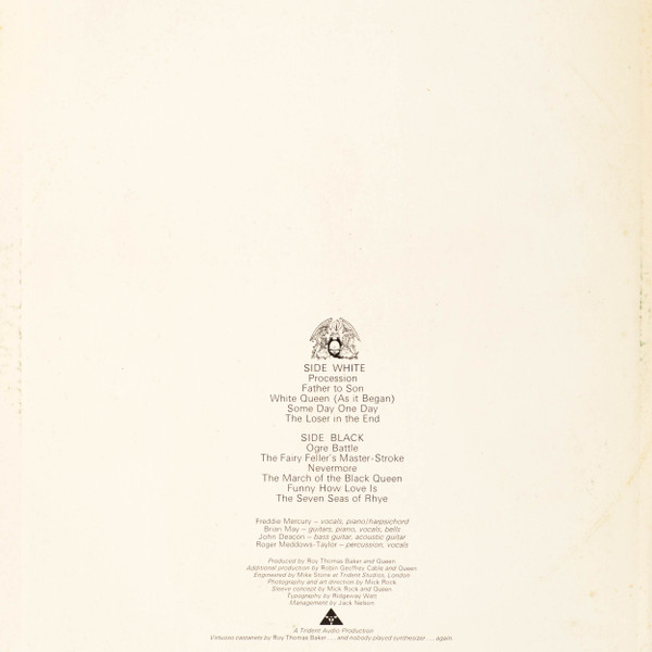 Queen = クイーン* - Queen II = クイーン II ―ホワイト・クイーンとブラック・クイーンの啓示― (LP, Album, RE, Gat) - 画像 (5)