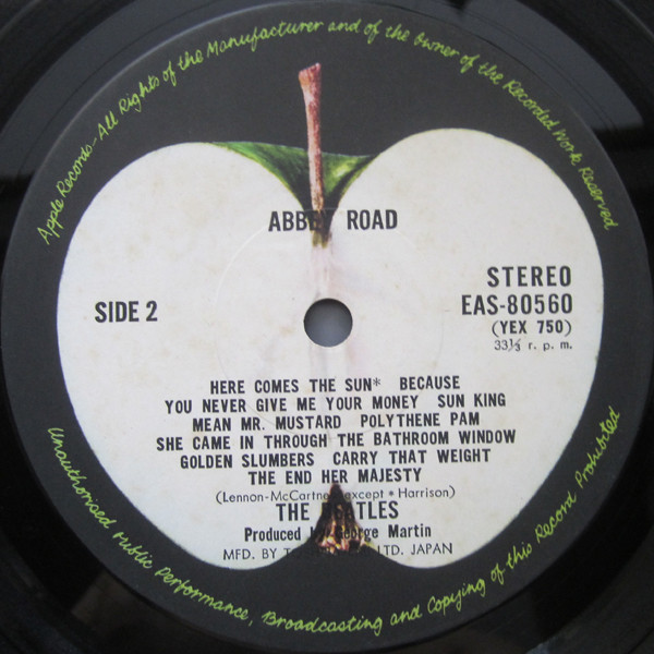 The Beatles = ザ・ビートルズ - Abbey Road = アビイ・ロード (LP, Album, RE) - 画像 (4)