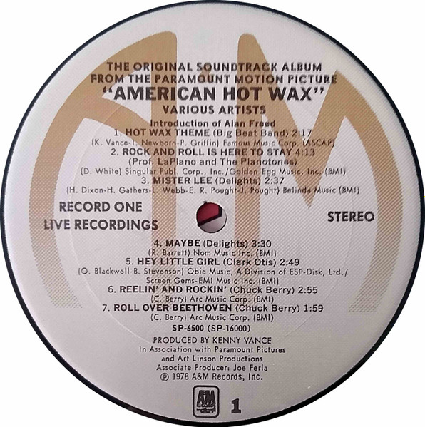 Various - The Original Soundtrack Album From The Paramount Motion Picture "American Hot Wax" (2xLP, Album, Comp, Mono, Ter) - 画像 (4)