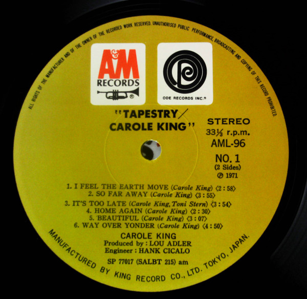Carole King - Tapestry (LP, Album) - 画像 (2)