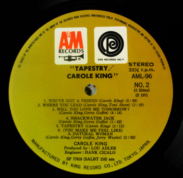 Carole King - Tapestry (LP, Album) - 画像 (3)