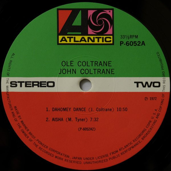John Coltrane - Olé Coltrane (LP, Album, RE) - 画像 (3)