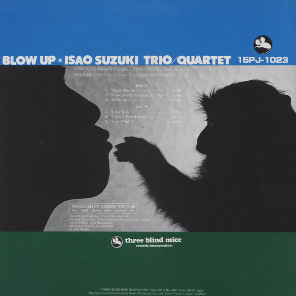 Isao Suzuki Trio / Quartet* - Blow Up (LP, Album, RE) - 画像 (4)