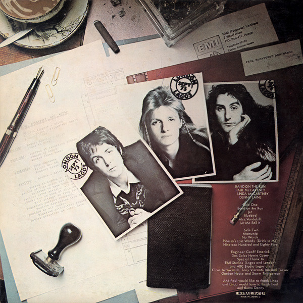 Paul McCartney And Wings = ポール・マッカートニー&ウイングス - Band On The Run = バンド・オン・ザ・ラン (LP, Album, RE) - 画像 (3)