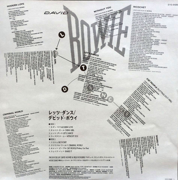 David Bowie - Let's Dance (LP, Album, Ltd, Pic) - 画像 (5)