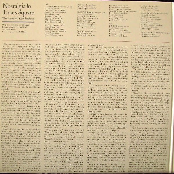 Charles Mingus - Nostalgia In Times Square / The Immortal 1959 Sessions (2xLP, Comp, RE, Gat) - 画像 (3)